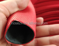 Polyester tuyau d'incendie à veste unique 0.8Mpa pression de travail tuyau de décharge d'eau plat tuyau d'incendie TOWAY FIRE