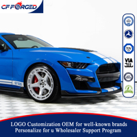 Offre Spéciale Jantes Forgées 6061-T6 Blanc Brillant à 5 Branches 20 21 Pouces 5x114.3 pour Shelby GT500 Conception Personnalisée OEM ODM Course