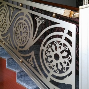 Balustrades et rampes en métal <span class=keywords><strong>pour</strong></span> villa moderne, acier inoxydable et acier aluminium, garde-corps d'<span class=keywords><strong>escalier</strong></span> <span class=keywords><strong>pour</strong></span> intérieur et extérieur - Product Image 2