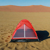 Tente de camping familiale Wind Valley 2 personnes dôme étanche monocouche durable Polyester Oxford poteaux en fibre de verre ensemble facile