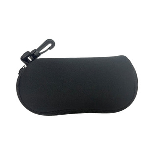 PLAYMAX Portable Protective <b>Silicone</b> <b>Waterproof</b> Glasses Case Printed Sunglasses Bag Eyewear Storage Pouch Metal Keychain Buckle - Product Image 6