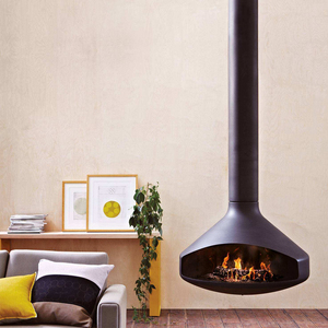 <span class=keywords><strong>Barbecue</strong></span> circulaire suspendu moderne en acier à haute teneur en carbone avec ventilation verticale, <span class=keywords><strong>foyer</strong></span> intérieur OEM à 360 degrés - Product Image 5