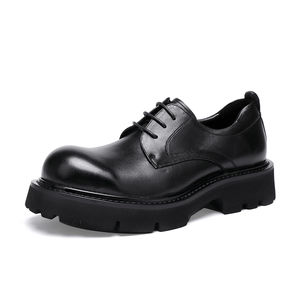 High-quality Custom Men's square Oxford <b>Shoes</b> Made Genuine Leather Stylish Breathable Suitable for Wedding Occasions - Product Image 6