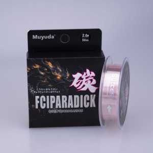 Filo da Pesca di Alta Qualità, Resistente all'Abrasione, in Fluorocarbonio e Fibra di Carbonio, Rosa, 100M, per Esche, Affondante, per Pesca al Bass in Fiume - Product Image 2