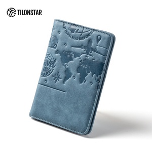 TILONSTAR TPW102 Custom High Quality Travel <b>Wallet</b> PU Leather Passport Case RFID Blocking Luxury Passport <b>Holder</b> With Design - Product Image 3