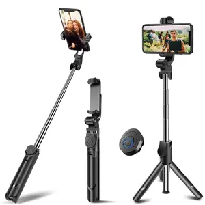 Extendable Selfie Stick Tripod with Wireless Remote and Tripod Stand Selfie Stick