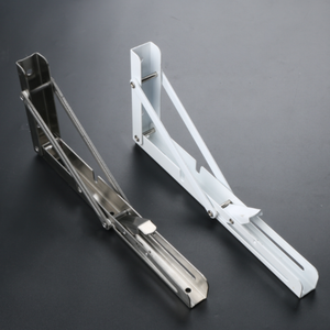 Support mural en acier inoxydable Étagère pliante triangulaire pour banc de table Supports de qualité supérieure - Product Image 2