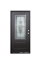 Double porte simple moderne en fibre de verre avec un haut degré de confidentialité Matériau composite imperméable à l'eau Design décoratif élégant