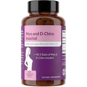 ฮอร์โมนเพศหญิง อินอซิทอล และ ดี-ชิโร อินอซิทอล พร้อมกรดโฟลิกและวิตามิน  แบบแคปซูลซอฟเจลธรรมชาติสำหรับผู้ใหญ่ - Product Image 1