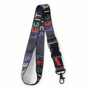 High Quality Custom Logo Printed Polyester Key Lanyard Hot Selling Silk Screen Offset Printing Neck Strap - Product Image 1