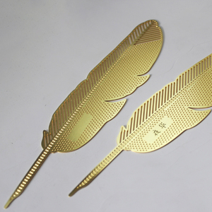 High Quality 3d <strong>Bookmark</strong> Antique Metal Gold <strong>Silver</strong> Plated Feather <strong>Bookmark</strong> - Product Image 3