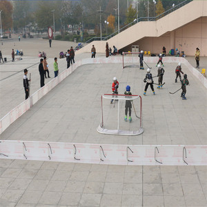 ZSPE Nouveauté : Barrière de protection en plastique pour terrain de futsal intérieur, panneaux de protection pour terrain de floorball en PP - Product Image 1