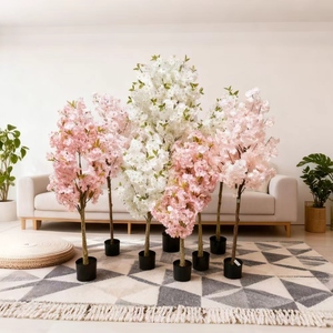 Verdure durable d'arbre fruitier artificiel de fleur de cerisier de Real Touch classique européen pour la plante décorative d'intérieur/extérieure pour - Product Image 3