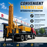 Foreuse de puits montée sur camion, machine de forage portable à moteur diesel