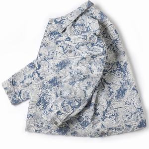 Chaqueta de Primavera de Marca Moderna para Hombre, Unisex, Estilo Informal, Jacquard, Hip Hop, Holgada, de Mezclilla, con Cuello Alto, Ideal para Parejas - Product Image 2