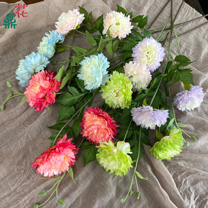Peonías marroquíes de seda, flores artificiales para decoración de bodas, centro de mesa para hoteles y restaurantes - Product Image 1
