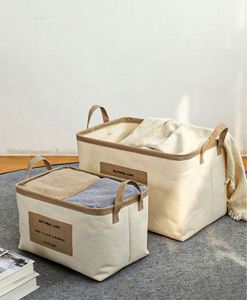 Bathliving Room Storage Large Capacity <b>Foldable</b> Fabric Bedroom Home Durable Modern Design Furniture Basket - Product Image 1