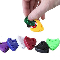 celluloïd guitare médiators avec étui de support de médiator en plastique pour guitare accessoires d'instruments de musique