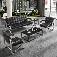 Mobilier commercial pour salle d'attente, chaise double en cuir avec cadre en bois doré pour salle d'attente, hôpital, aéroport