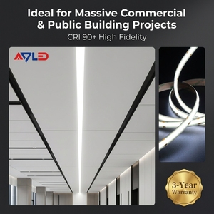 Bande lumineuse LED COB à courant constant 504 LED/m 24V sans points, 20 mètres de long, flexible, pour projet - Product Image 4