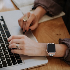 <span class=keywords><strong>Cinturino</strong></span> per bracciale con fibbia in metallo <span class=keywords><strong>argento</strong></span> per <span class=keywords><strong>Apple</strong></span> <span class=keywords><strong>Watch</strong></span> 38mm 40mm 42mm 44mm <span class=keywords><strong>cinturino</strong></span> per orologio in tela di Nylon sottile - Product Image 5
