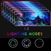 Grand tapis de souris de jeu à impression personnalisée, ordinateur xxl, led