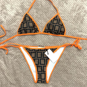 Conjunto <span class=keywords><strong>de</strong></span> <span class=keywords><strong>Bikini</strong></span> Triangular Halter Inspirado <span class=keywords><strong>en</strong></span> la <span class=keywords><strong>Pasarela</strong></span> con Hebillas Metálicas Doradas, Traje <span class=keywords><strong>de</strong></span> Baño <span class=keywords><strong>de</strong></span> Dos Piezas <span class=keywords><strong>de</strong></span> Alta Gama para Mujer, Venta al Por Mayor para Boutiques - Product Image 5