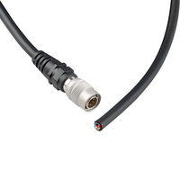 Kabel Alvin HR10A-7P-6P Hirose 6-Pin Male Open End untuk Kamera, Panjang 3m, 6-Core, Selubung PVC, Kabel Daya