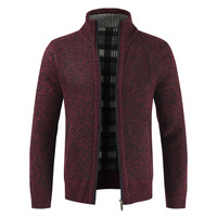 Übergroßer Vintage Herren Mode Strickpullover Cardigan mit Reißverschluss Knitterfrei Spandex/Polyester Langarm Winter Schnelle Lieferung
