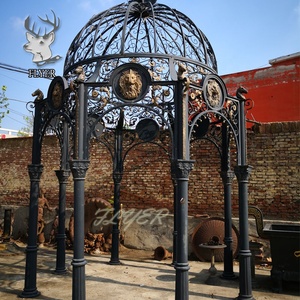 Gazebo <span class=keywords><strong>de</strong></span> <span class=keywords><strong>hierro</strong></span> fundido para exteriores, <span class=keywords><strong>pérgolas</strong></span> grandes y modernas <span class=keywords><strong>de</strong></span> Metal, para jardín - Product Image 3