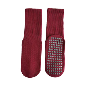 Calcetines de Pilates de caña alta, antideslizantes, de algodón, para yoga, barre, deportivos, para mujer y niña, para el hogar, estudio y gimnasio - Product Image 4