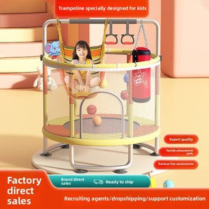 <span class=keywords><strong>Trampoline</strong></span> d'intérieur <span class=keywords><strong>pour</strong></span> enfants avec filet <span class=keywords><strong>de</strong></span> protection, lit <span class=keywords><strong>de</strong></span> saut <span class=keywords><strong>pour</strong></span> bébés et jeunes enfants, petit <span class=keywords><strong>trampoline</strong></span> domestique, jouet <span class=keywords><strong>trampoline</strong></span> rebondissant - Product Image 2