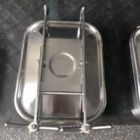 Couvercle de trou d'homme carré en acier inoxydable de qualité alimentaire SS304 SS316L Fermentation Réservoir d'agitation Manway sous pression