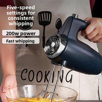Mélangeur à pâte électrique portable automatique RSC, mini batteur à œufs EB030, moteur AC en cuivre pur, 5 vitesses