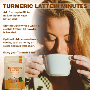 Mélange de latte de curcuma doré avec étiquette personnalisée 100 g/sac de poudre de latte de curcuma - Product Image 3
