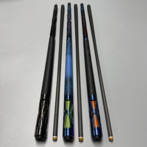 Queue de billard de qualité supérieure en aluminium avec fût en fibre de carbone, joint central, légère et durable, avec joint radial de 11,8 mm/12,5 mm - Product Image 1