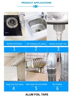Bandes adhésives en aluminium résistantes aux hautes températures, bandes adhésives en aluminium, bandes adhésives en verre