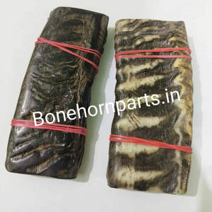 Empuñaduras de Cuchillo de Cuerno de Oveja Grandes Hechas a Mano de Alta Calidad, Pulidas, Naturales, Estilo Antiguo, Material Orgánico, Tacto Real, Arte - Product Image 2