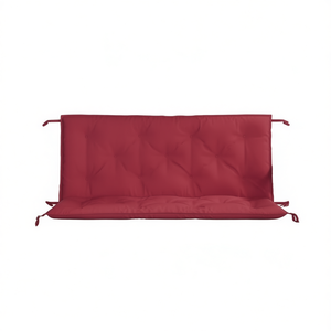 Set di Cuscini per Panchina da Giardino, Rettangolari, Trapuntati, Resistenti all'Acqua, Rimovibili, Lavabili, per Tutte le Stagioni, Imbottitura in Fibra di Poliestere, Rossi - Product Image 1