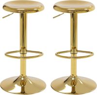 Moderne anpassbare Barhocker aus Edelstahl Verstellbare drehbare Höhe Counter Backless Design Kitchen Island Pub