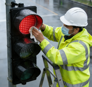 Feux de signalisation routière LED intelligents Cosyn personnalisés à 3 couleurs, prix bas, 200 mm, 300 mm, 400 mm, feux de signalisation routière, certification CE - Product Image 1