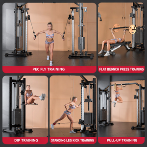 Attrezzatura Completa per <span class=keywords><strong>Palestra</strong></span> Domestica: Smith Machine, Power Rack per Squat, Set Multifunzione per Fitness - Product Image 3