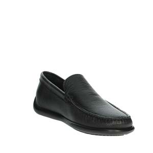 Mocasines Uomo 14T4 Negros, Zapatos de Cuero Negro para Hombre, Estilo Slip-On - Product Image 5
