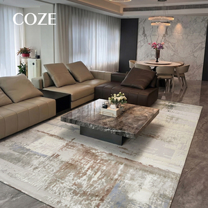 Tapis moderne de style contemporain, fabriqué à la machine, résistant aux taches et facile à nettoyer, idéal pour le salon et la chambre à coucher - Product Image 3