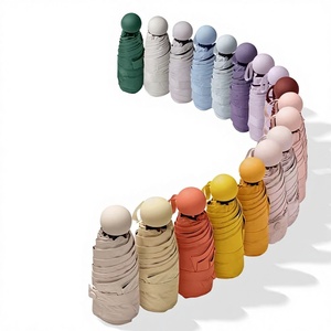 Ombrello Parasole Leggero Compatto Portatile Manuale Protezione UV Ombrello Pubblicitario da Donna <span class=keywords><strong>a</strong></span> Capsula Doppio Uso Sole Pioggia - Product Image 1
