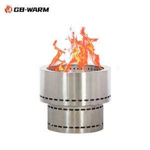 Chauffage au <span class=keywords><strong>granulés</strong></span> <span class=keywords><strong>de</strong></span> <span class=keywords><strong>bois</strong></span> moderne en acier inoxydable à haute efficacité et sans fumée avec télécommande pour le camping - Product Image 1