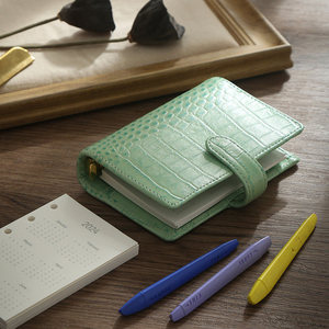 Carpeta Personalizada con Grabado de Cocodrilo, A8 M5, 5 Anillas, Mini Carpeta de Cuero PU, Libreta, Agenda, Planificador, Carpeta para Ahorrar Dinero - Product Image 5