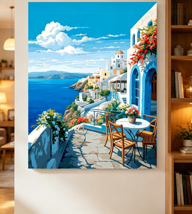 DIY Paint by Numbers Kit for Adults, <b>Framed</b> <b>Canvas</b> Oil Painting, Stress Relief Home Wall Decor Art Gift - Product Image 3