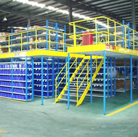 Mezzanine à structure en acier multi-niveaux à haute capacité de charge, rayonnage de mezzanine pour entrepôt industriel, ajout d'espace de stockage