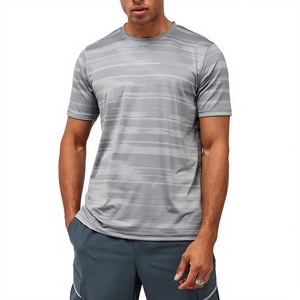 เสื้อยืดกีฬาผู้ชาย OEM ODM รับทำโลโก้ ผ้าคอตตอน 100% หนัก 260GSM คุณภาพสูง ระบายอากาศได้ดี แห้งเร็ว เหมาะสำหรับออกกำลังกายที่ยิม - Product Image 1